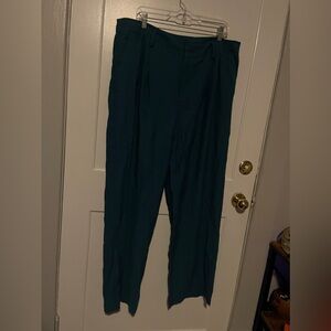 A New Day Teal Wide Leg Slacks Size 16